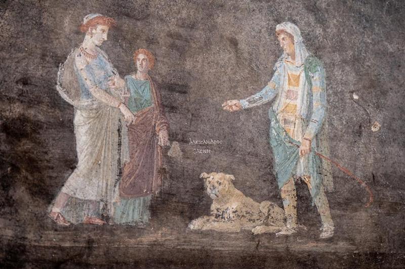 نقاشی های جدید خیره کننده ای که در حفاری شهر باستانی پمپئی کشف شد