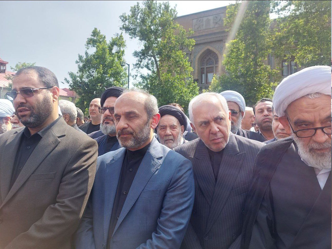 حضور علی لاریجانی در مراسم تودیع وزیر امور خارجه