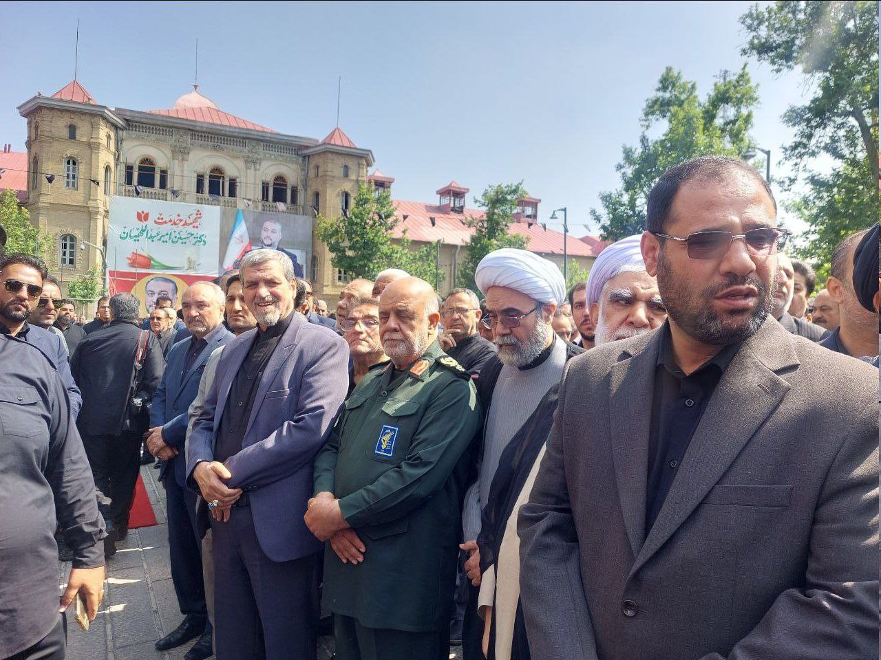 حضور علی لاریجانی در مراسم تودیع وزیر امور خارجه