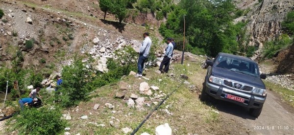 انشعاب غیرمجاز از چشمه لاکه در شهرستان رودبار قطع شد