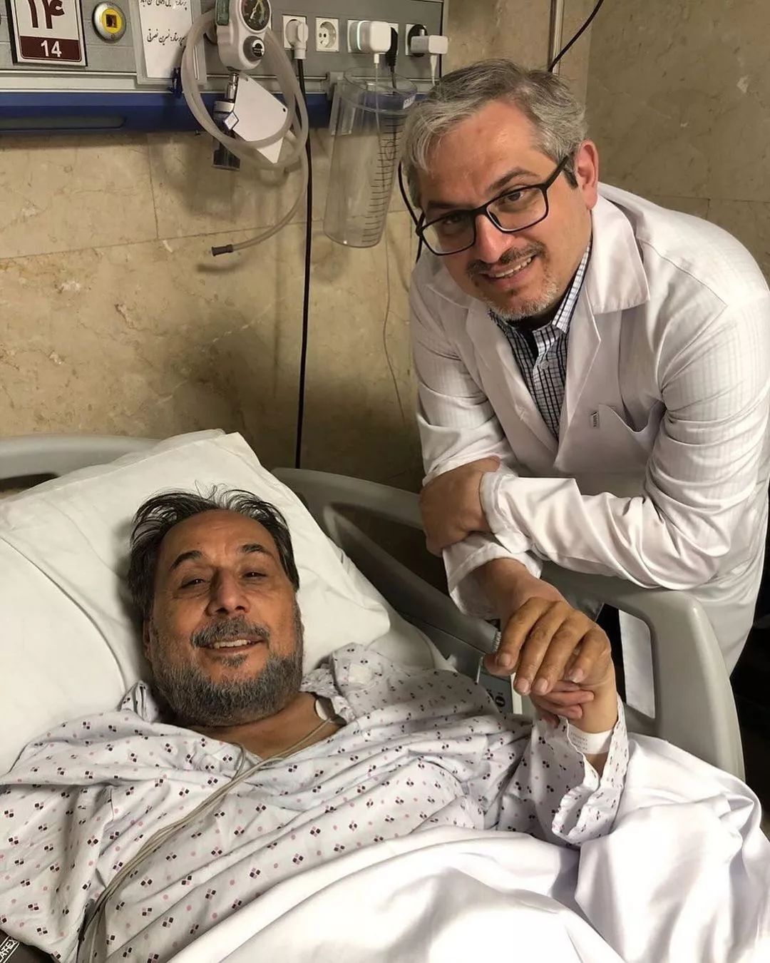 اولین عکس مجید قناد بعد از جراحی سخت