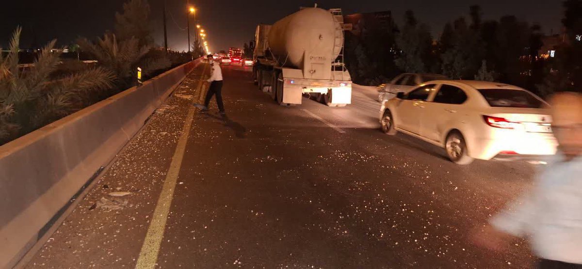 تصویری از حرکت دلنشین افسر پلیس در جاده قم