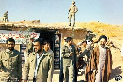 تصاویر سه رئیس جمهور ایران در میدان جنگ تصاویر سه رئیس جمهور ایران در میدان جنگ