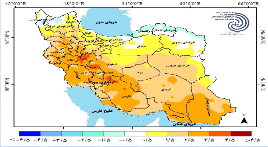 بارش ها کمتر و هوا گرمتر از بلند مدت بود + آخرین پیش بینی بارندگی در کشور