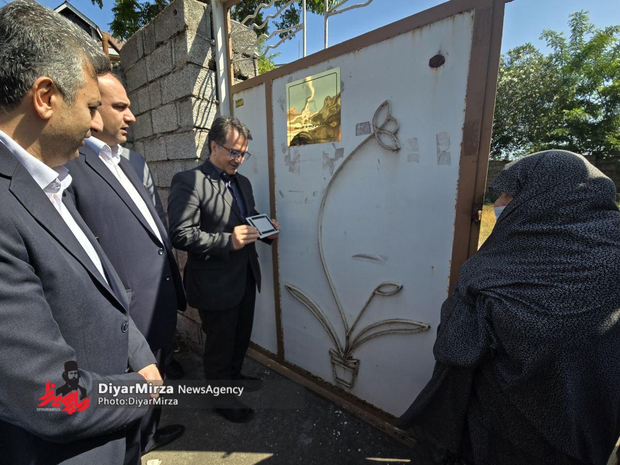 آغاز رسمی ایجاد پایگاه داده مکانی در شهر چاف و چمخاله و نصب پلاک کد پستی هوشمند