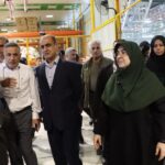 بازدید سخنگوی دولت و استاندار گیلان از واحدهای تولیدی در منطقه آزاد انزلی