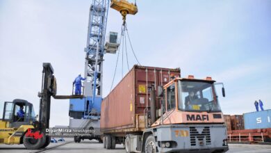 بازیابی اعتبار بندر کاسپین؛ از افزایش ۴۰ درصدی ترافیک کشتی‌های تجاری تا پر شدن ظرفیت انبارها