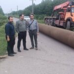 مجرای دریافت آب کشاورزی تخریب شده 3 روستای فومن ترمیم شد