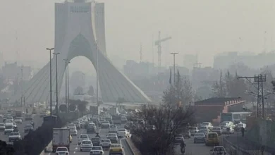 هوای تهران در وضعیت ناسالم