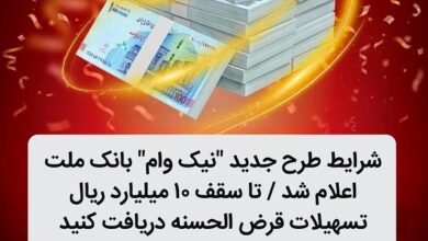 شرایط طرح جدید نیک وام بانک ملت اعلام شد