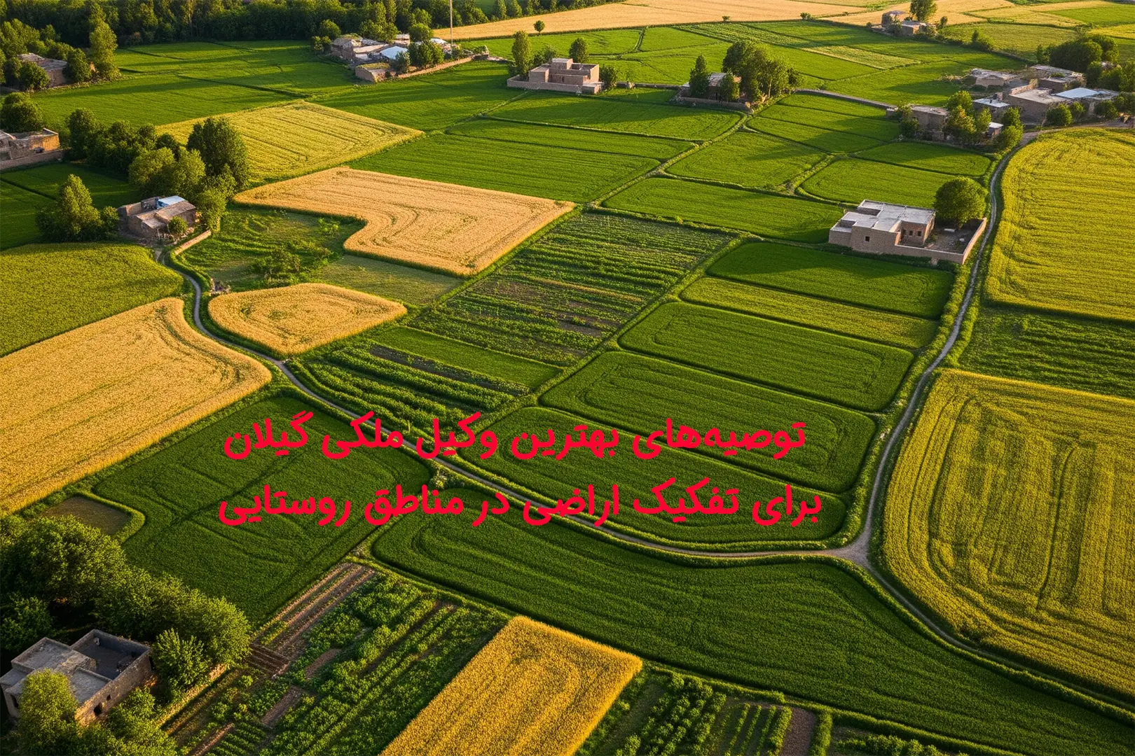 توصیه‌های بهترین وکیل ملکی گیلان برای تفکیک اراضی در مناطق روستایی