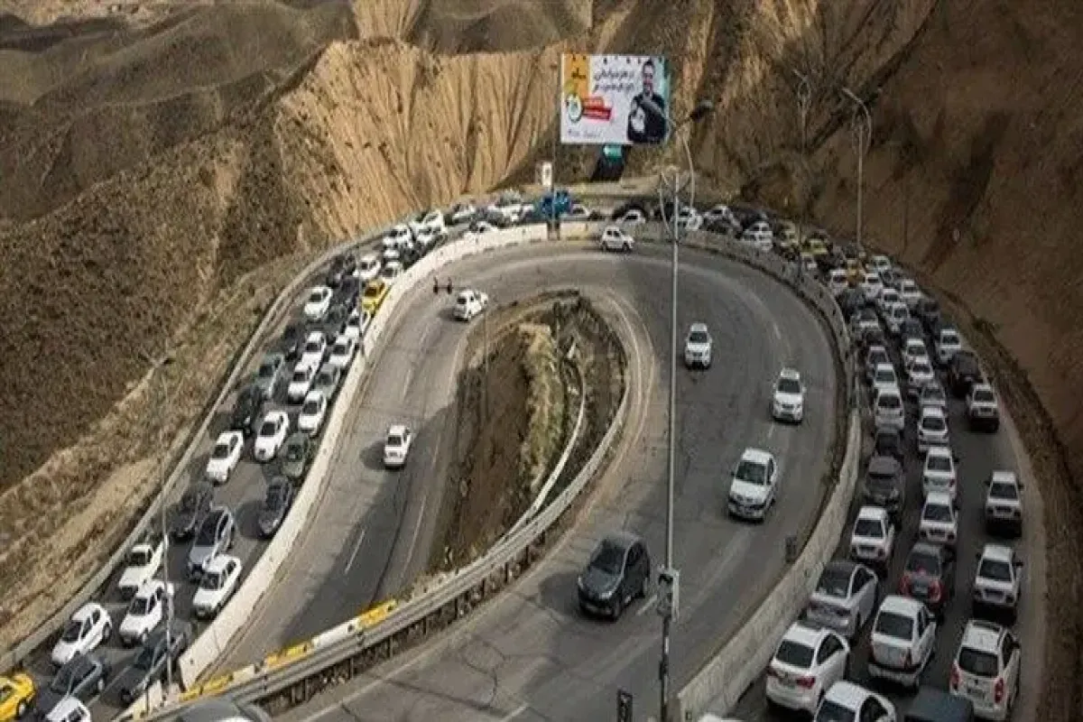 ترافیک جاده چالوس
