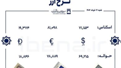 قیمت دلار و یورو در مرکز مبادله ایران؛ شنبه ۱۷ خرداد 1404