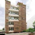 معماری غیرتکراری نمای یک آپارتمان در گلسار رشت+ تصاویر