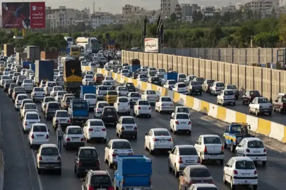 ترافیک سنگین در محور چالوس و فیروزکوه
