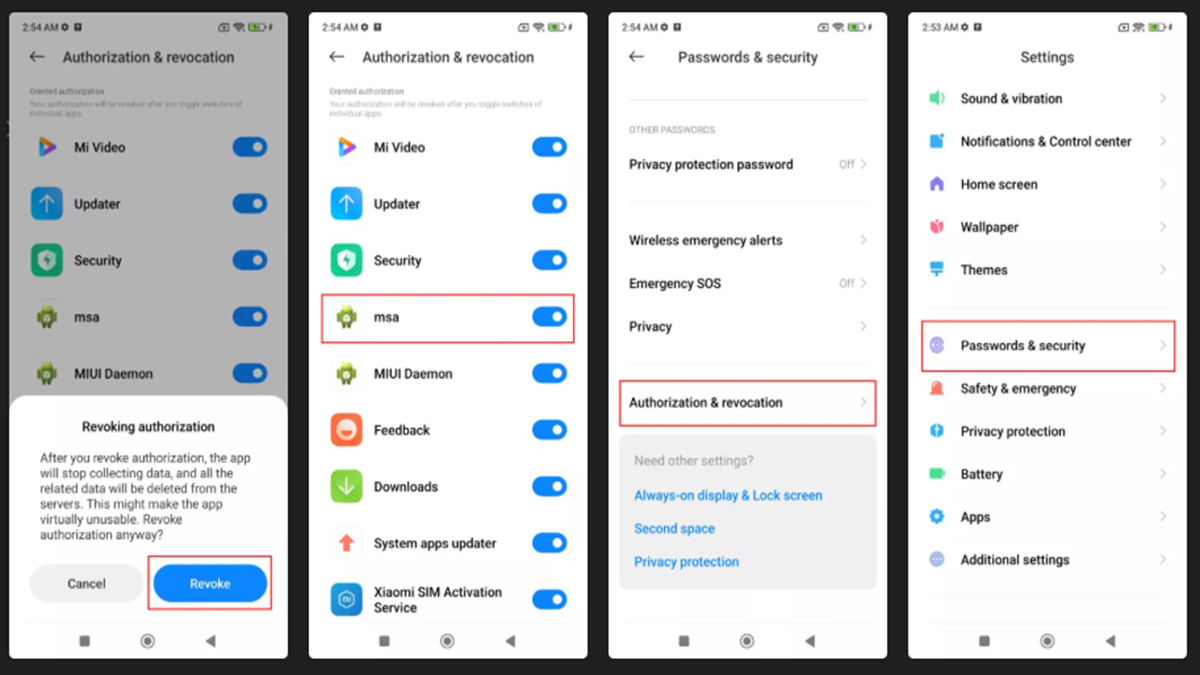 نحوه غیرفعال کردن یا مدیریت MSA در گوشی های شیائومی