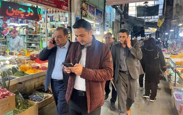 بازدید میدانی مدیران ارشد همراه اول و مخابرات استان از بازار بزرگ تبریز برای رفع مشکل آنتندهی