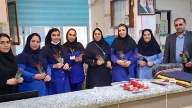 تقدیر کارکنان بانک ایران زمین از پرستاران