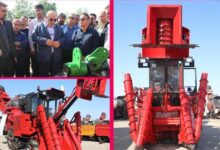 رونمایی از ششمین هاروستر تمام‌ایرانی نیشکر در خوزستان