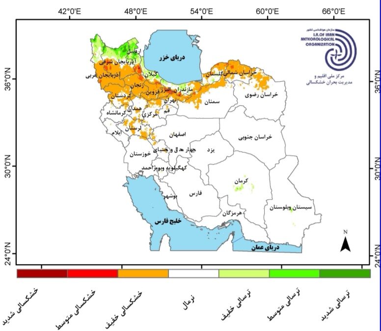 پیش بینی بارندگی استان ها و تحلیل رکوردهای بارندگی کشور در سال زراعی 1404