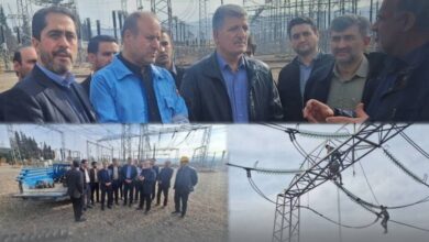 آسیب به شبكه های تولید، انتقال و توزیع برق در شهرستان رودبار