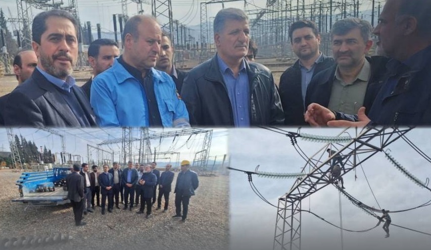 آسیب به شبكه های تولید، انتقال و توزیع برق در شهرستان رودبار