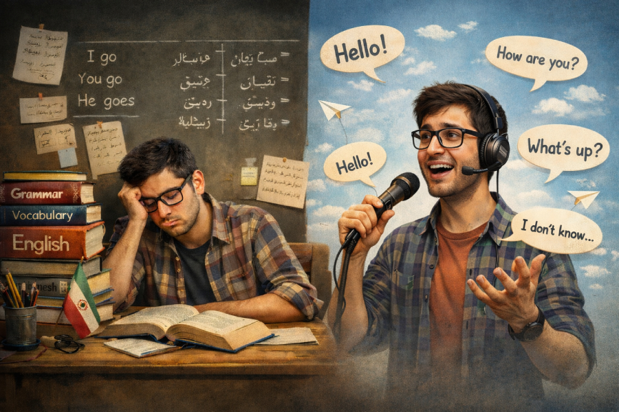 تضاد روش های سنتی آموزش زبان انگلیسی در مقابل روش مدرن