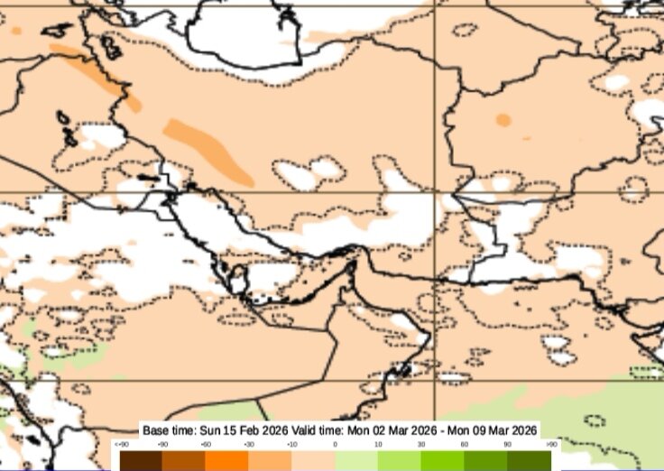 پیش بینی دمای هوا و بارندگی در ایران تا پایان اسفند 1404 | جدیدترین نقشه های آب و هوای کشور