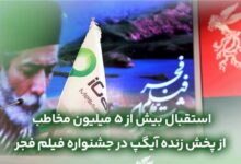 استقبال بیش از ۵ میلیون مخاطب از پخش زنده آیگپ در جشنواره فیلم فجر