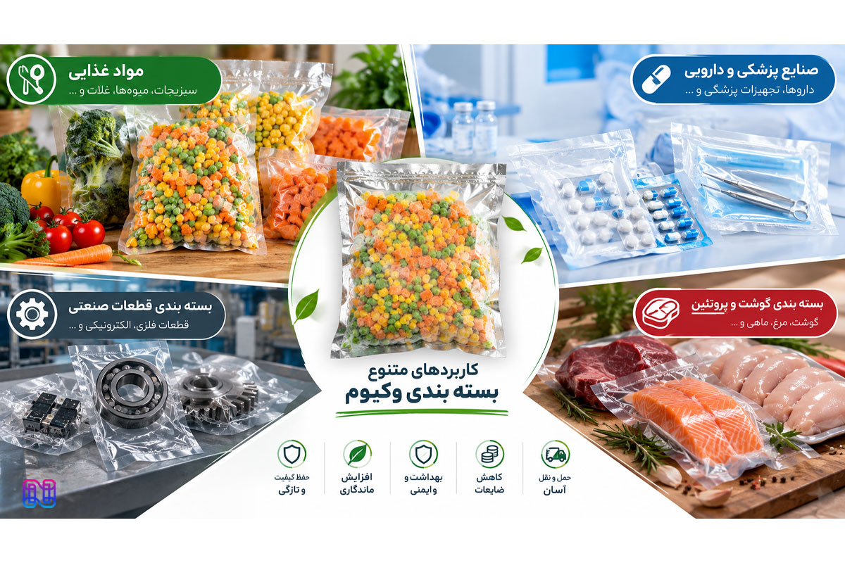 بسته بندی مواد غذایی کیسه وکیوم