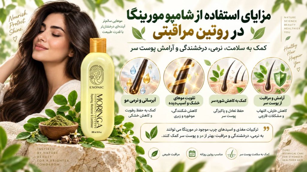 استفاده از شامپو مورینگا