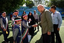 تصاویر: حضور قالیباف در جمع دانش آموزان مدرسه شهید آیت