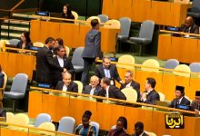تصاویر: حضور هیات ایرانی به ریاست عراقچی پیش از سخنرانی رئیس جمهوری