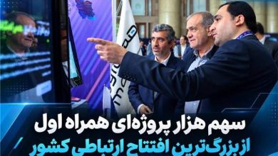 سهم هزار پروژه‌ای همراه اول از بزرگ‌ترین افتتاح ارتباطی کشور