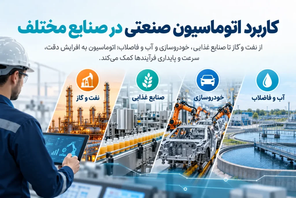 کاربرد اتوماسیون صنعتی در صنایع مختلف